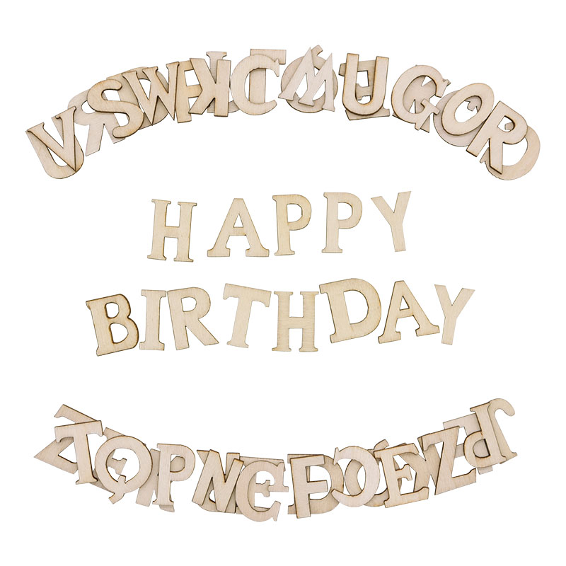 Embellishments For Scrapbooking - 100 stücke Buchstaben Holz Alphabet Nummer
