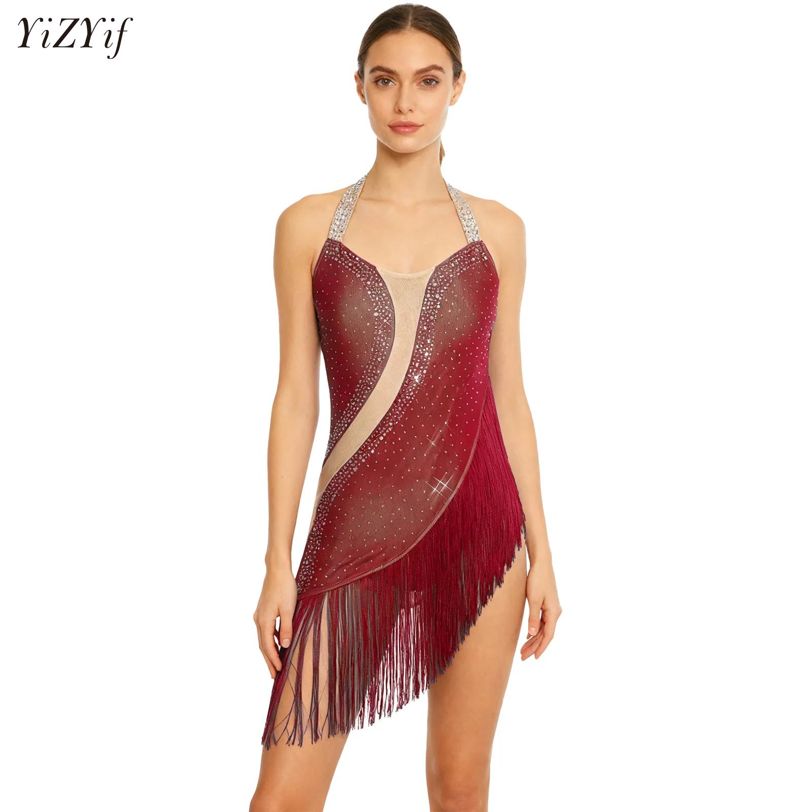 Rhinestone Banding Trim - Frauen Dazzling Latin Dance Body Kristall