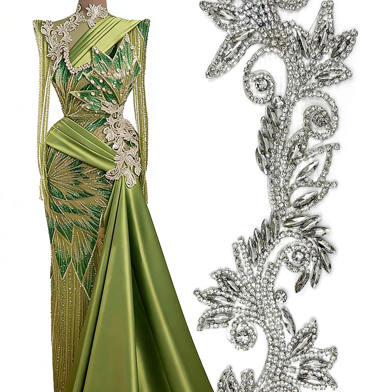 Hotfix-Strass-Blumenapplikatio – Hotfix Rhinestone Sheet Bewertung und Preis