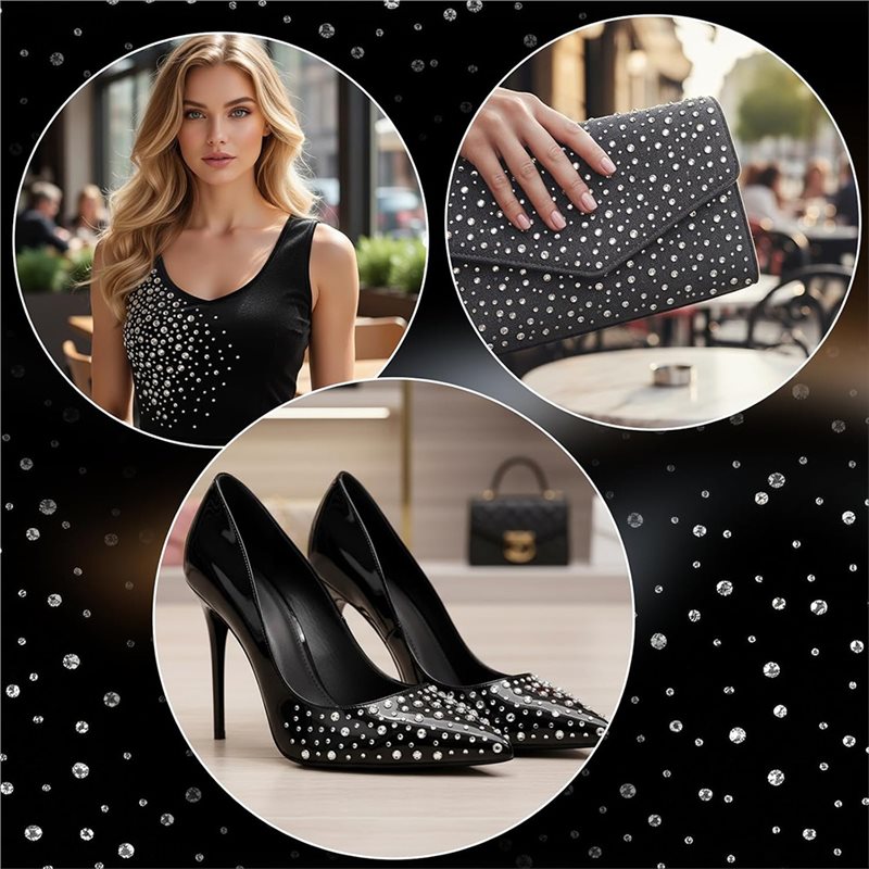 Trendige Kristall-Transfers Gl – Hotfix Rhinestone Sheet Bewertung und Preis