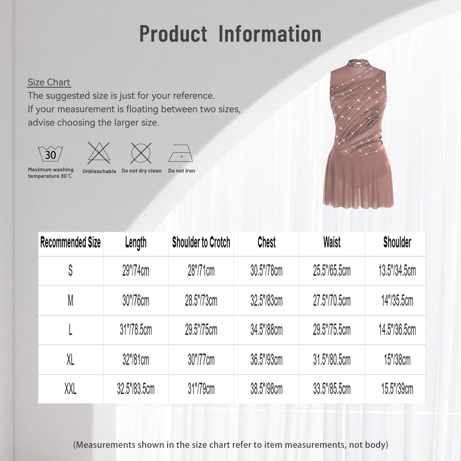 Ärmelloses Skating-Gymnastik-T – Rhinestone Banding Trim Bewertung und Preis